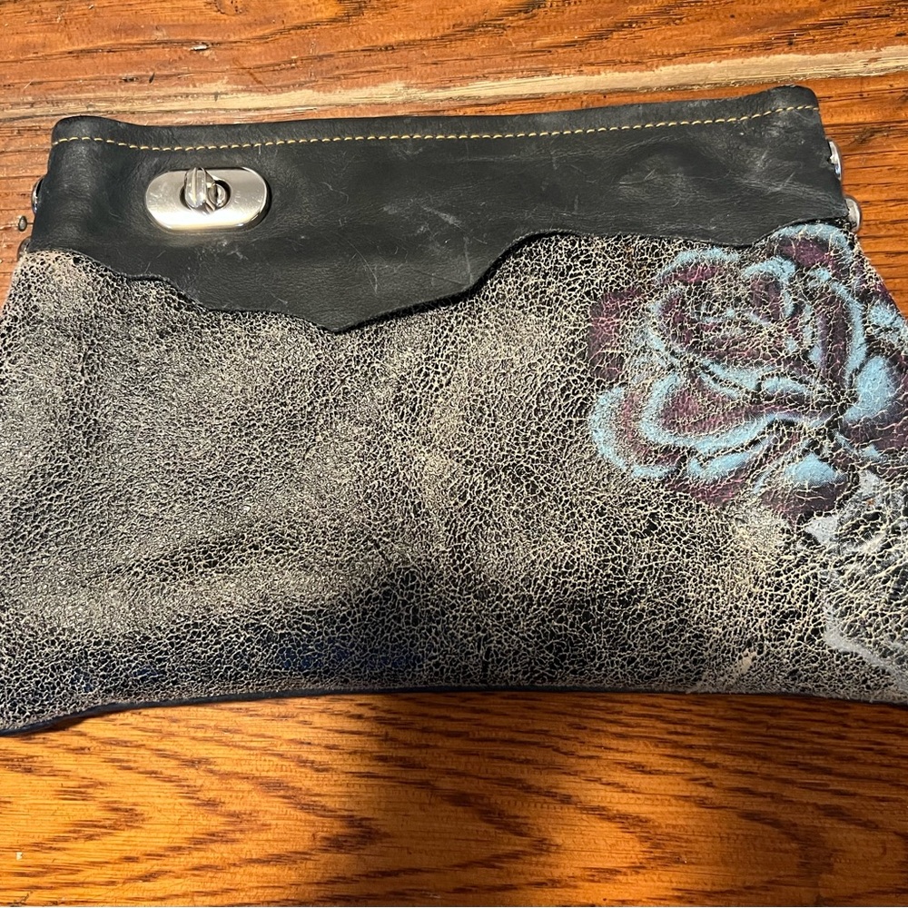 Women’s leather clutch